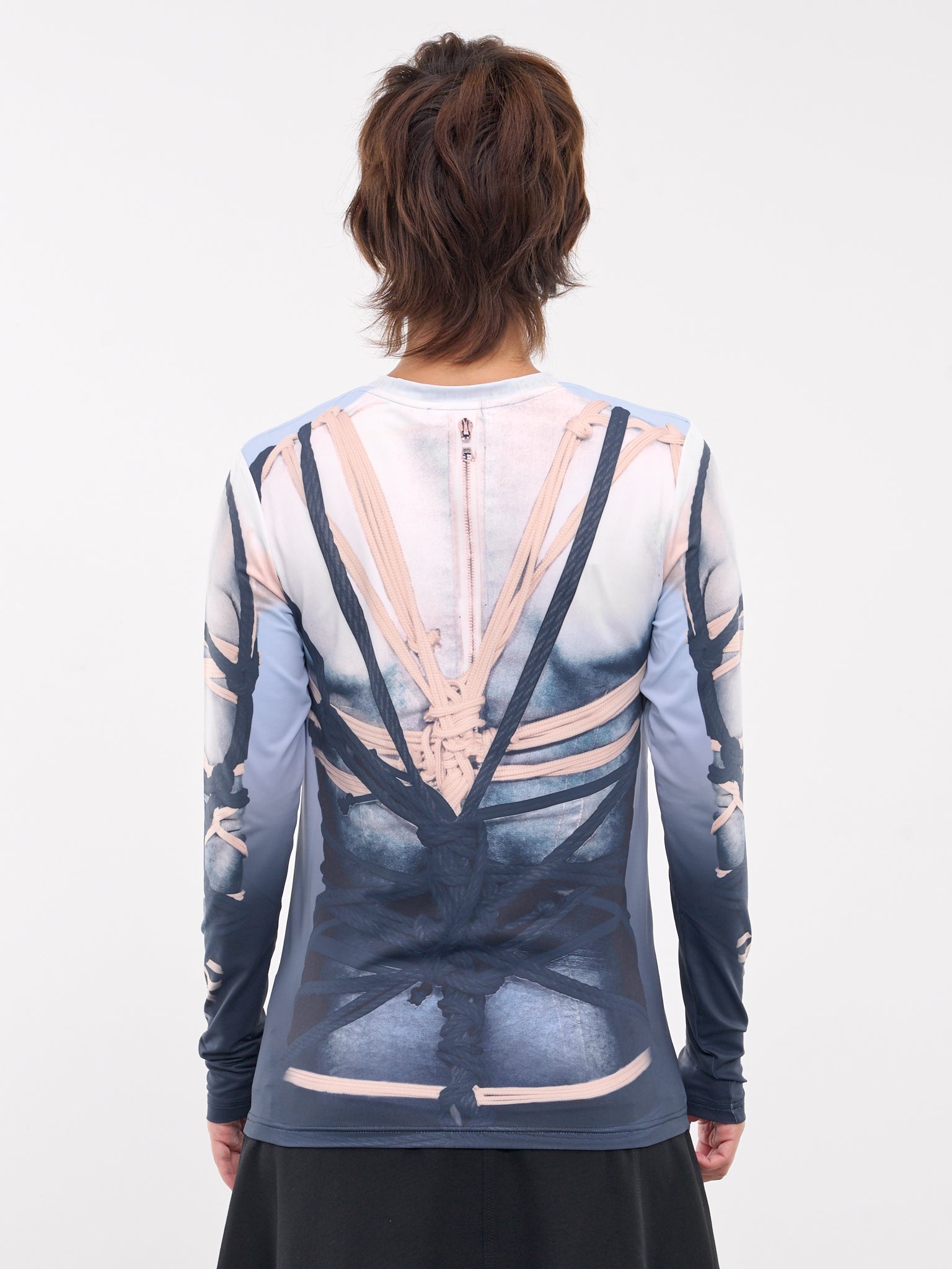 Bondage Print Long Sleeve Tee - 3