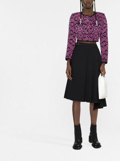 Marine Serre graphic-print cropped jacket outlook