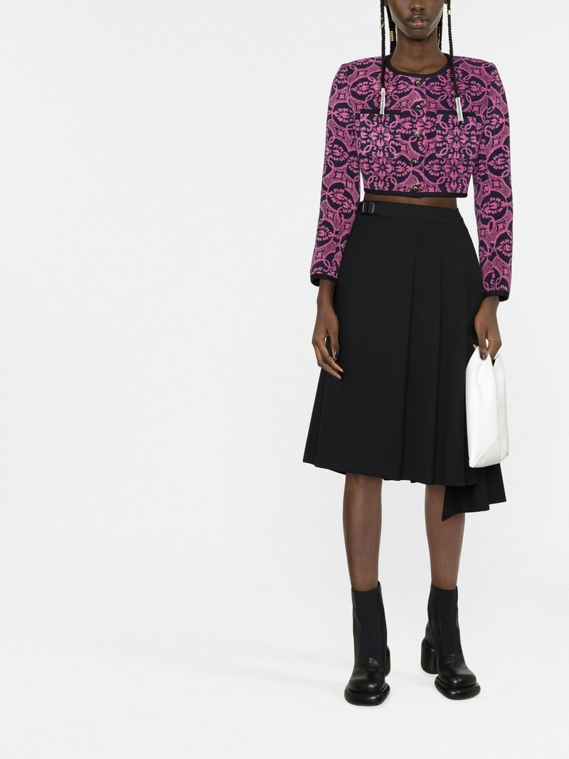 Marine Serre graphic-print cropped jacket outlook