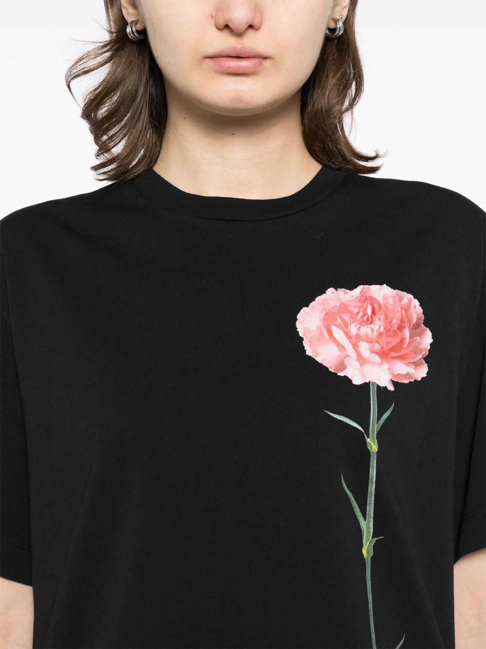 floral print T-shirt - 5