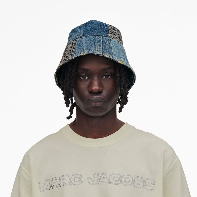PATCHWORK DENIM BUCKET HAT 6