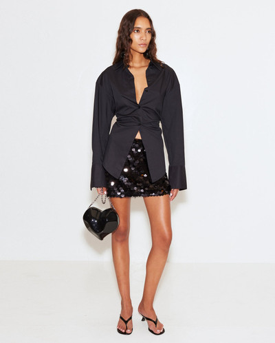 SIMONMILLER Sequin Dizzy Skirt - Black outlook