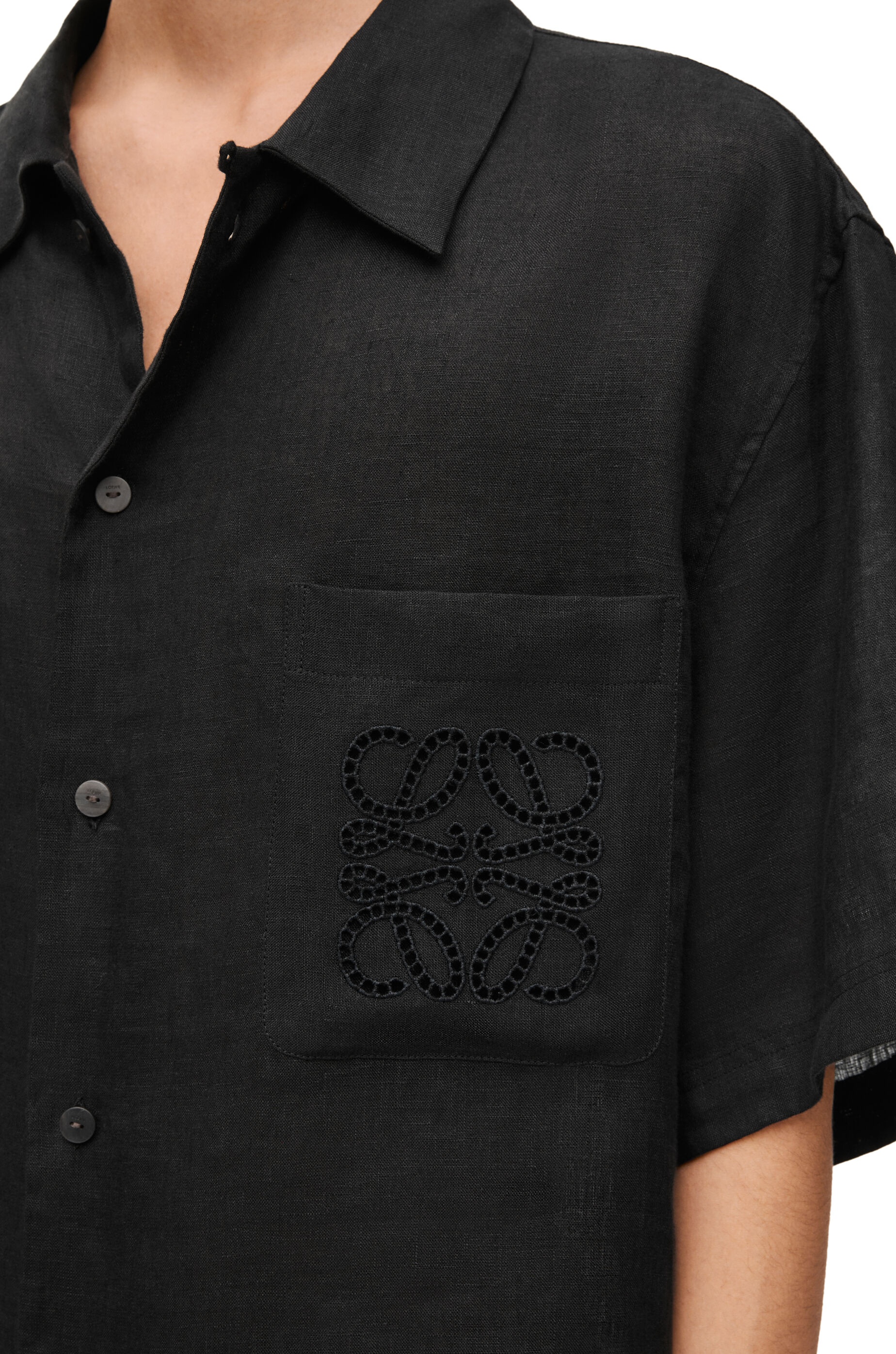 Short sleeve shirt in linen - 5