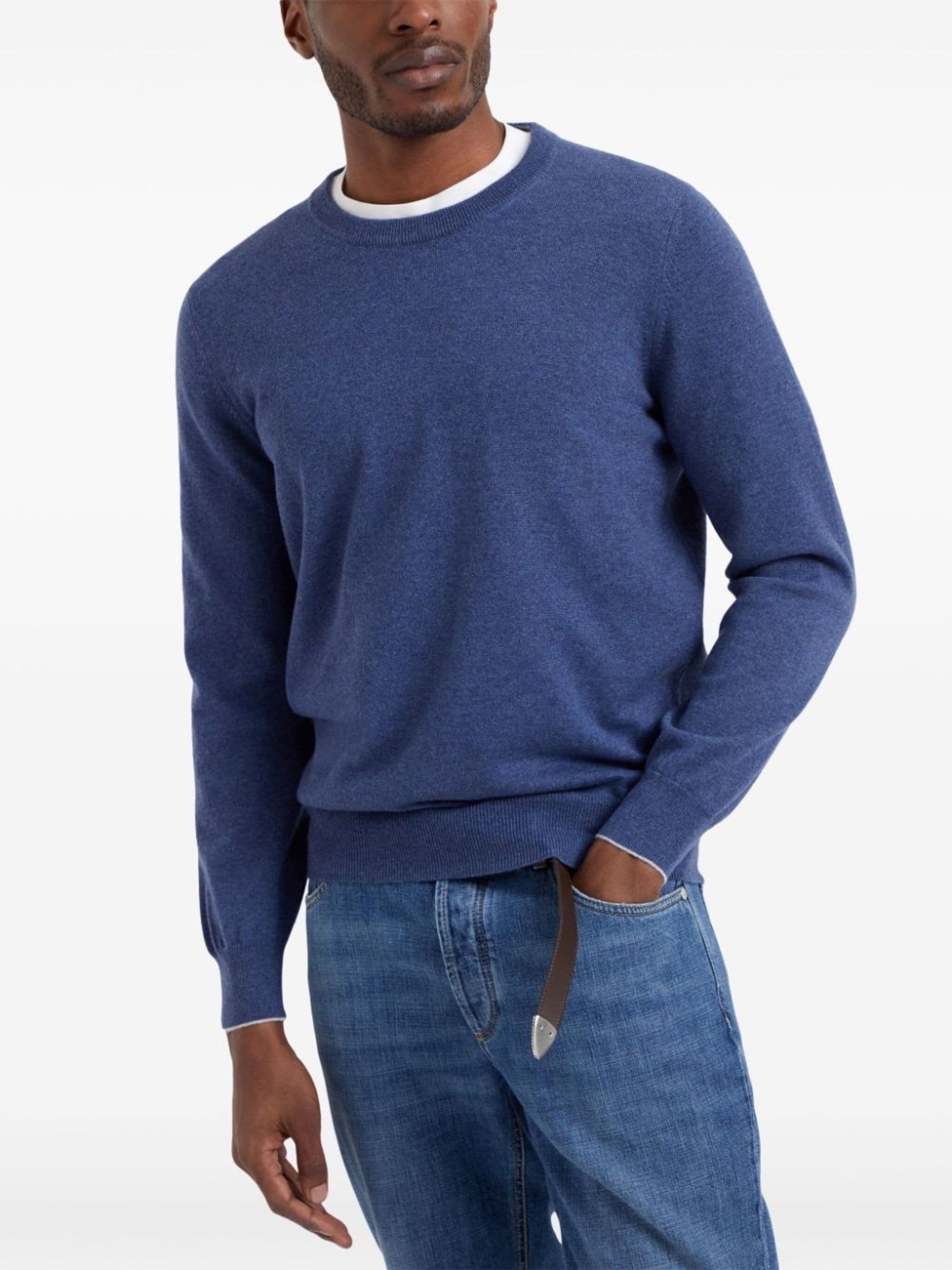 crew-neck cashmere jumper - 3