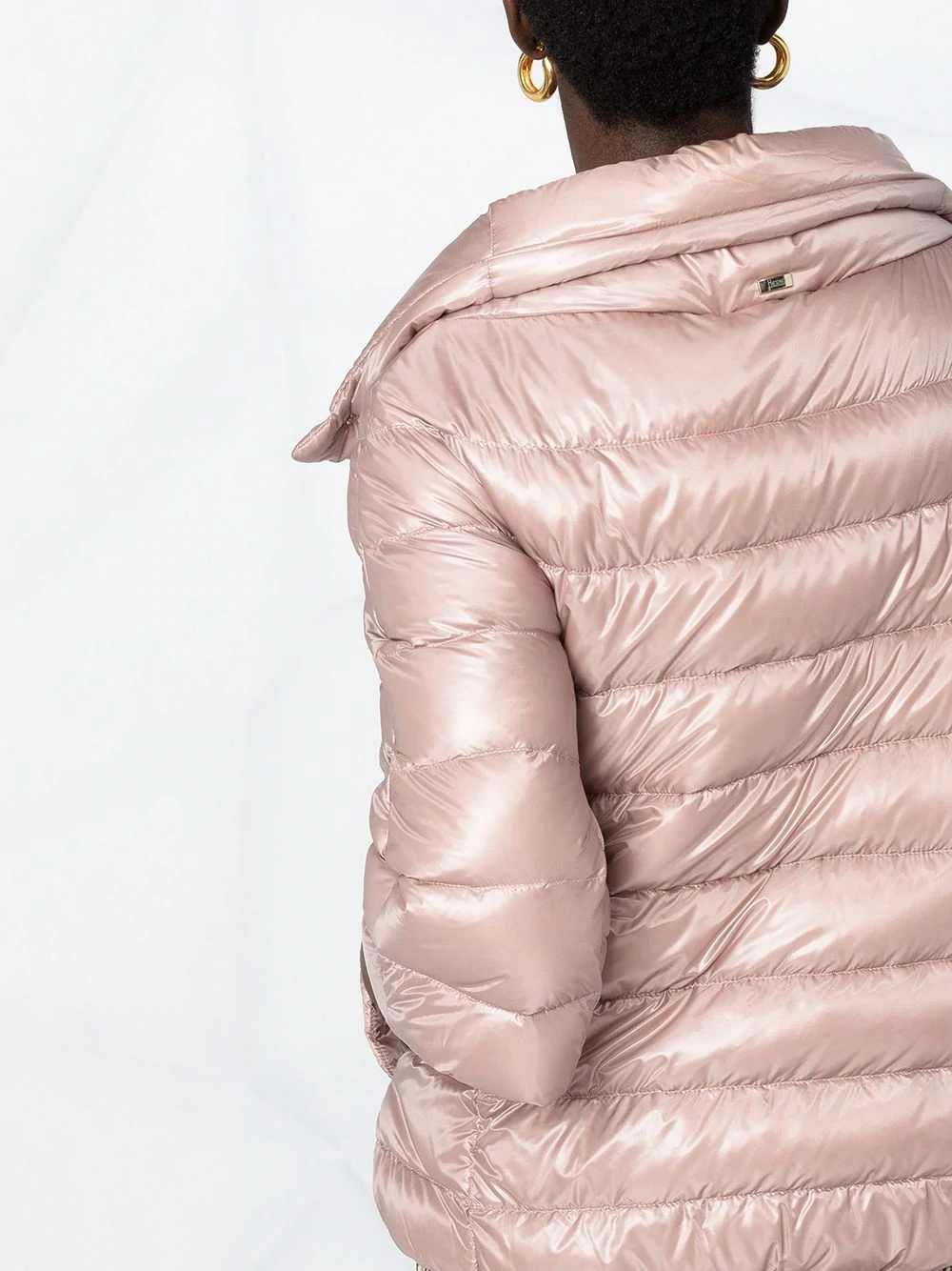 3/4 sleeve puffer jacket - 3