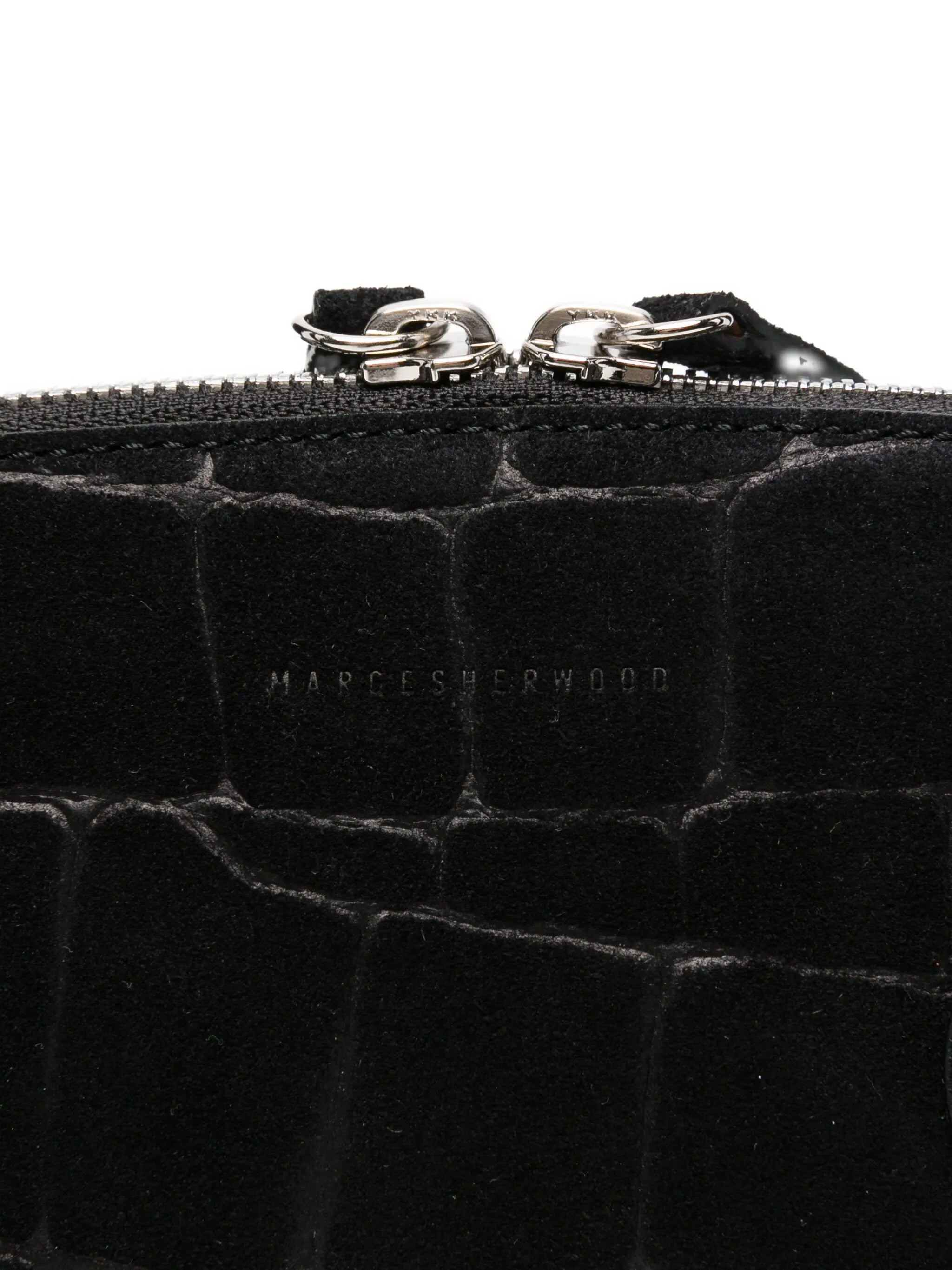 Margesherwood Bessette Croc-effect Calf-suede Tote Bag - 3