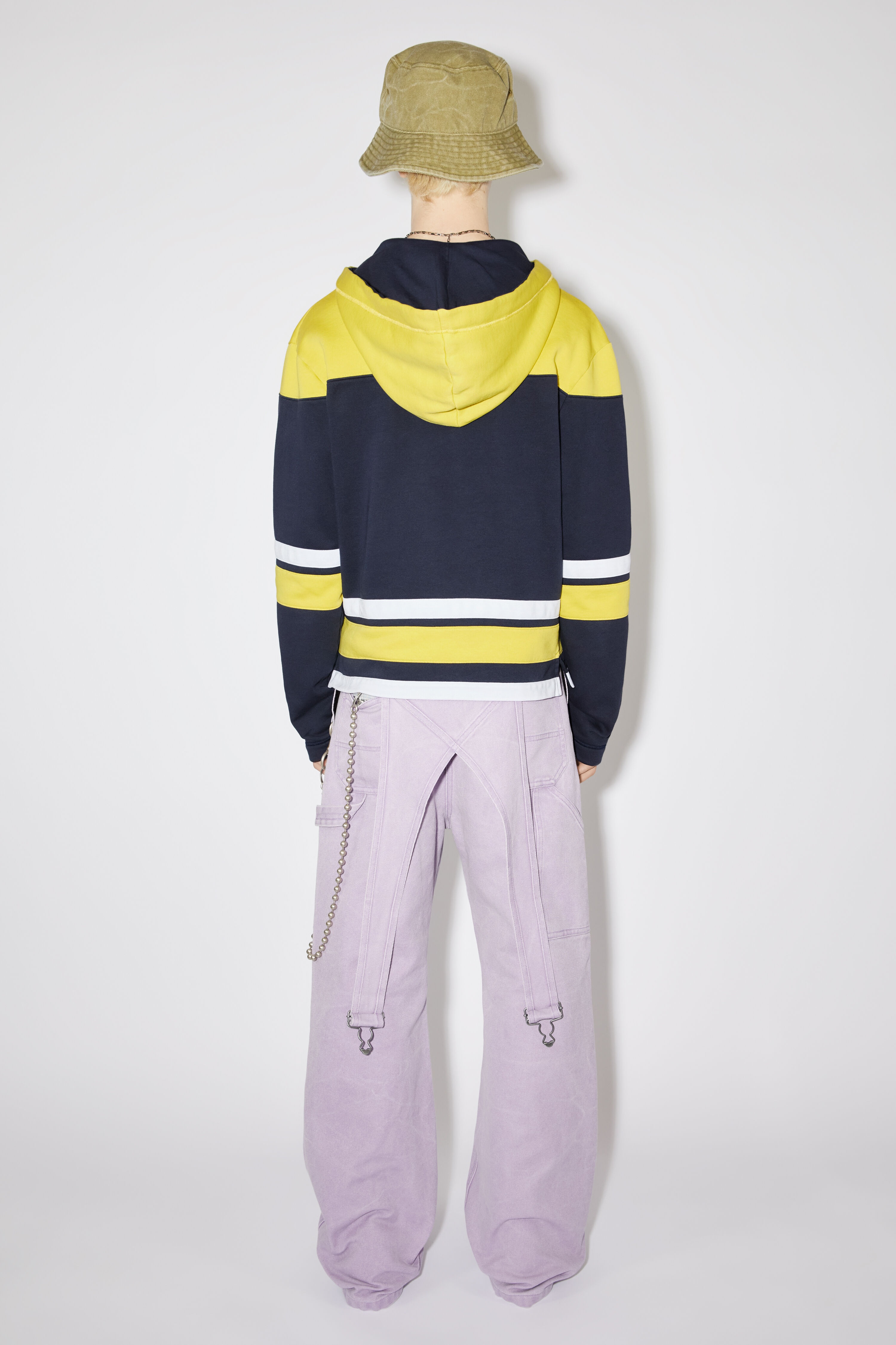 Acne studios スウェット Acne Studios Hooded varsity sweater - Regular fit - Yellow