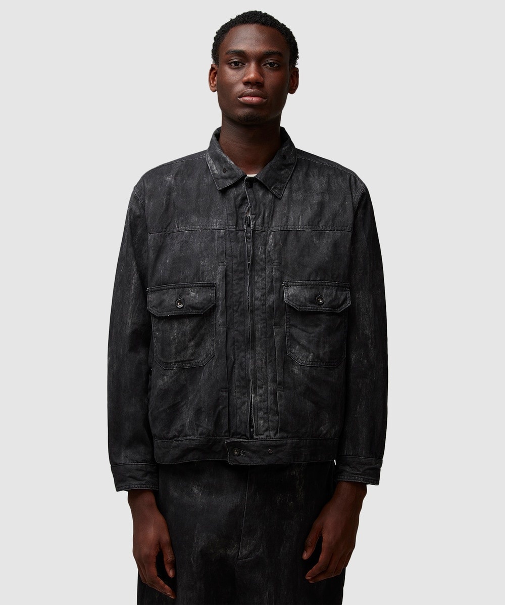 ジャケット・アウター Engineered Garments Trucker Jacket M Black Trucker Denim Jacket by Engineered Garments on Sale
