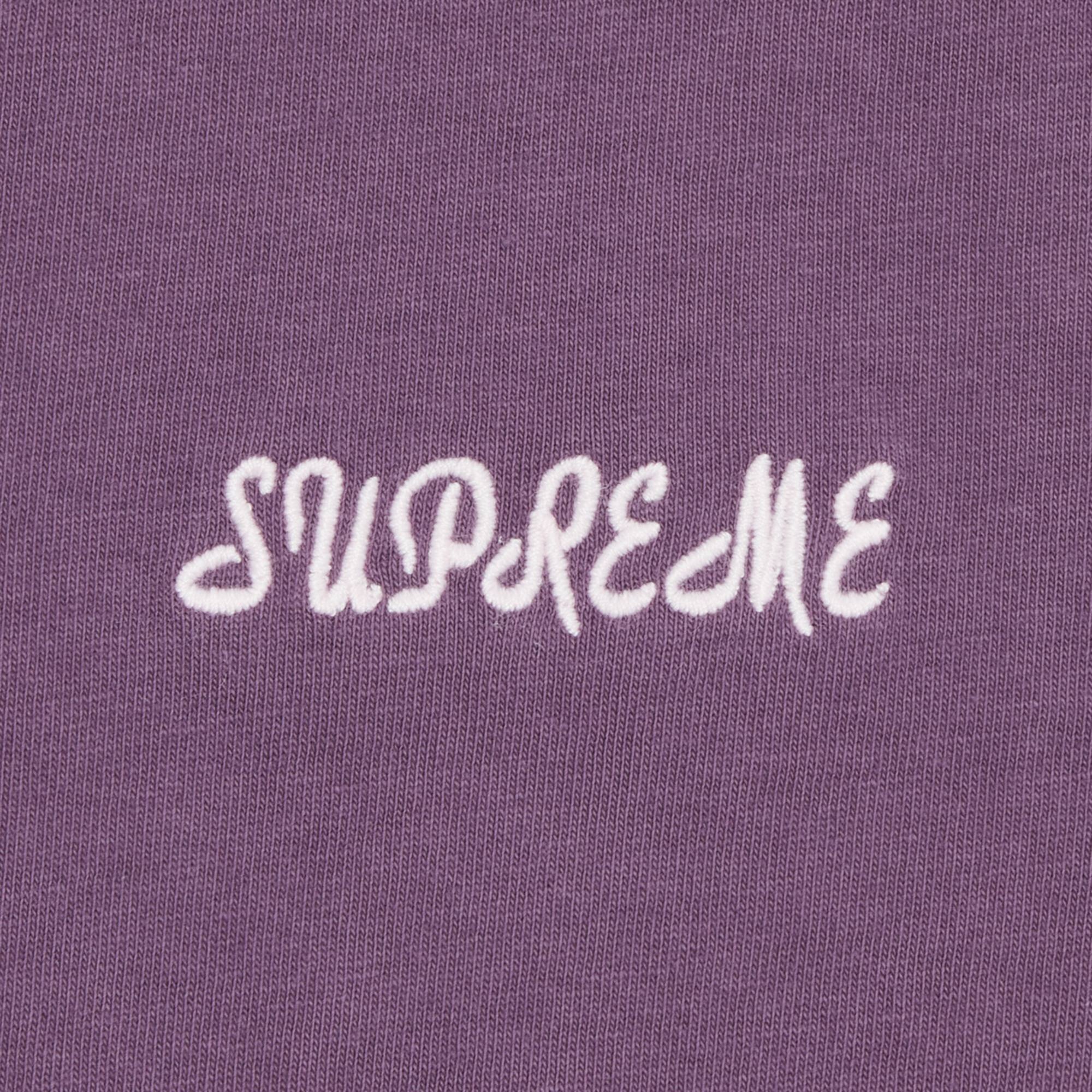 Supreme Washed Script Short-Sleeve Top 'Purple' - 2