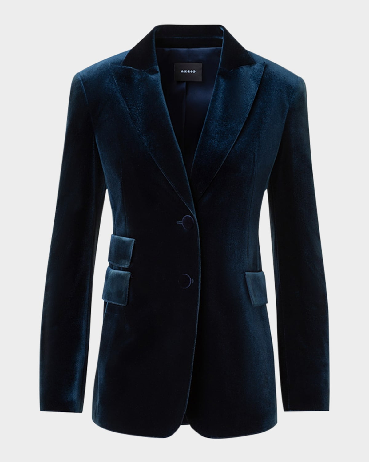 Percival Techno Velvet Stretch Single-Breasted Jacket - 1