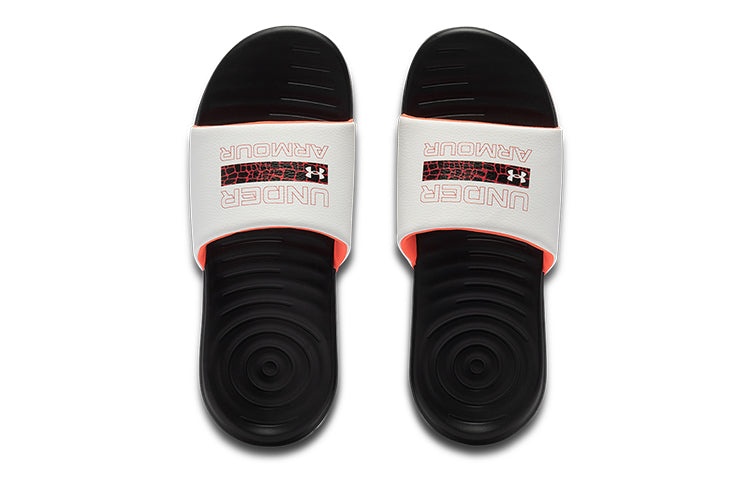 (WMNS) Under Armour Ansa Graphic Slipper Black/White 3024436-005 - 3