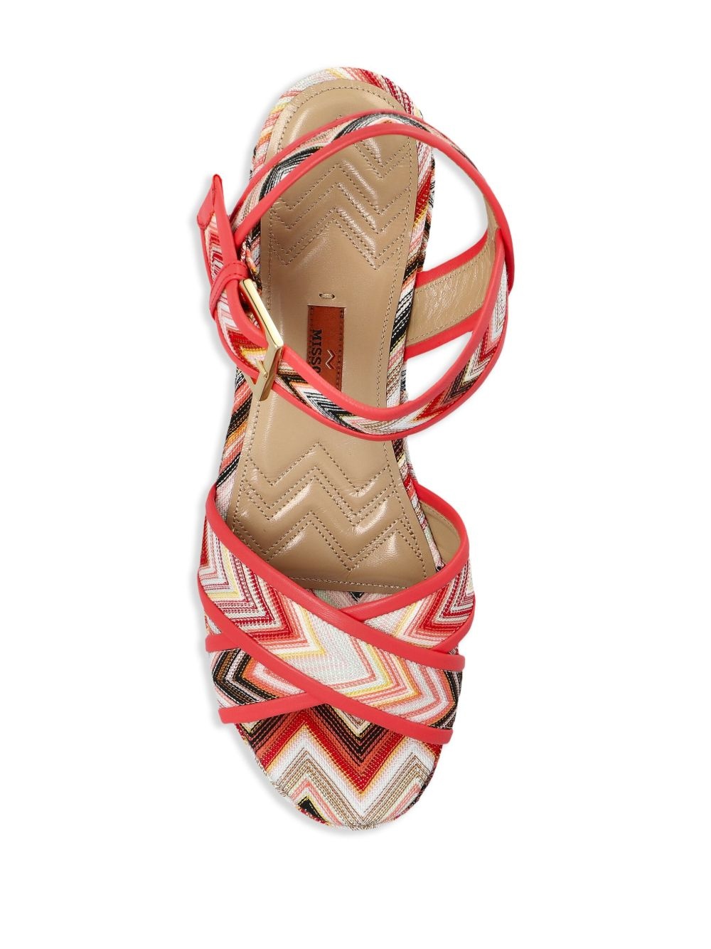 80mm Zigzag platform sandals - 4