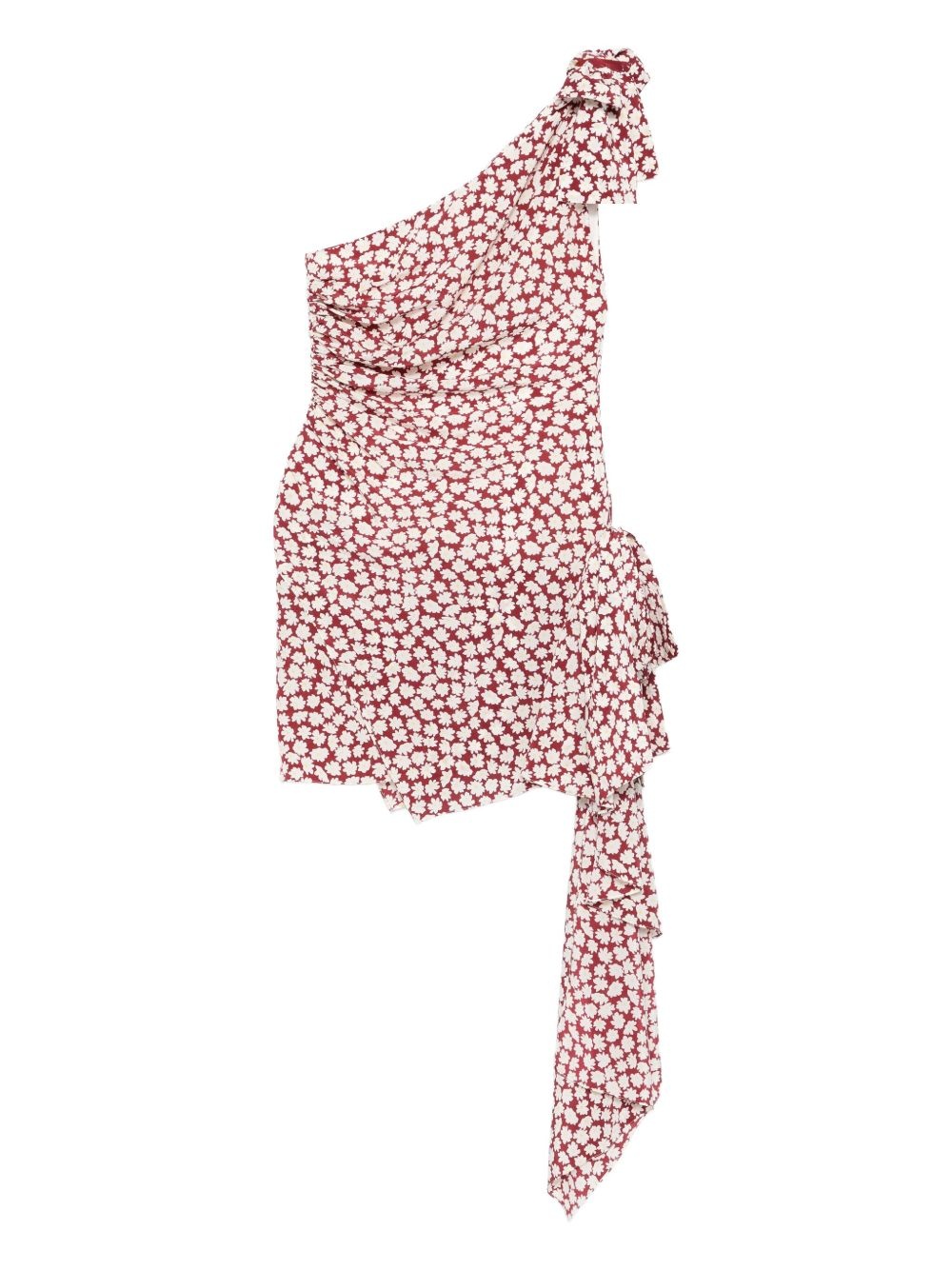 floral-print mini dress - 1