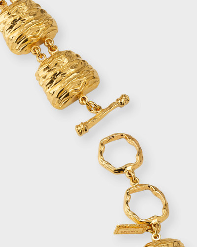 TOM FORD Moon Brass Nugget Toggle Bracelet outlook