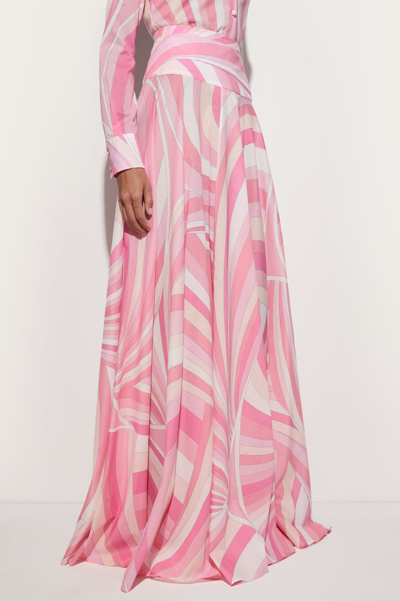 IRIDE PRINT LONG SKIRT 5