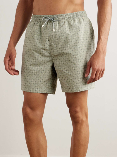 Brunello Cucinelli Straight-Leg Mid-Length Printed Swim Shorts outlook