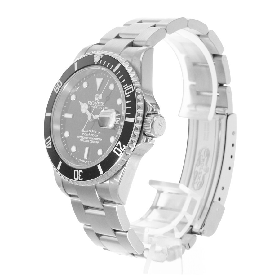 Pre-owned Rolex Submariner Date Automatic Chronometer Black Dial Men's Watch 16610 BKSO - 5