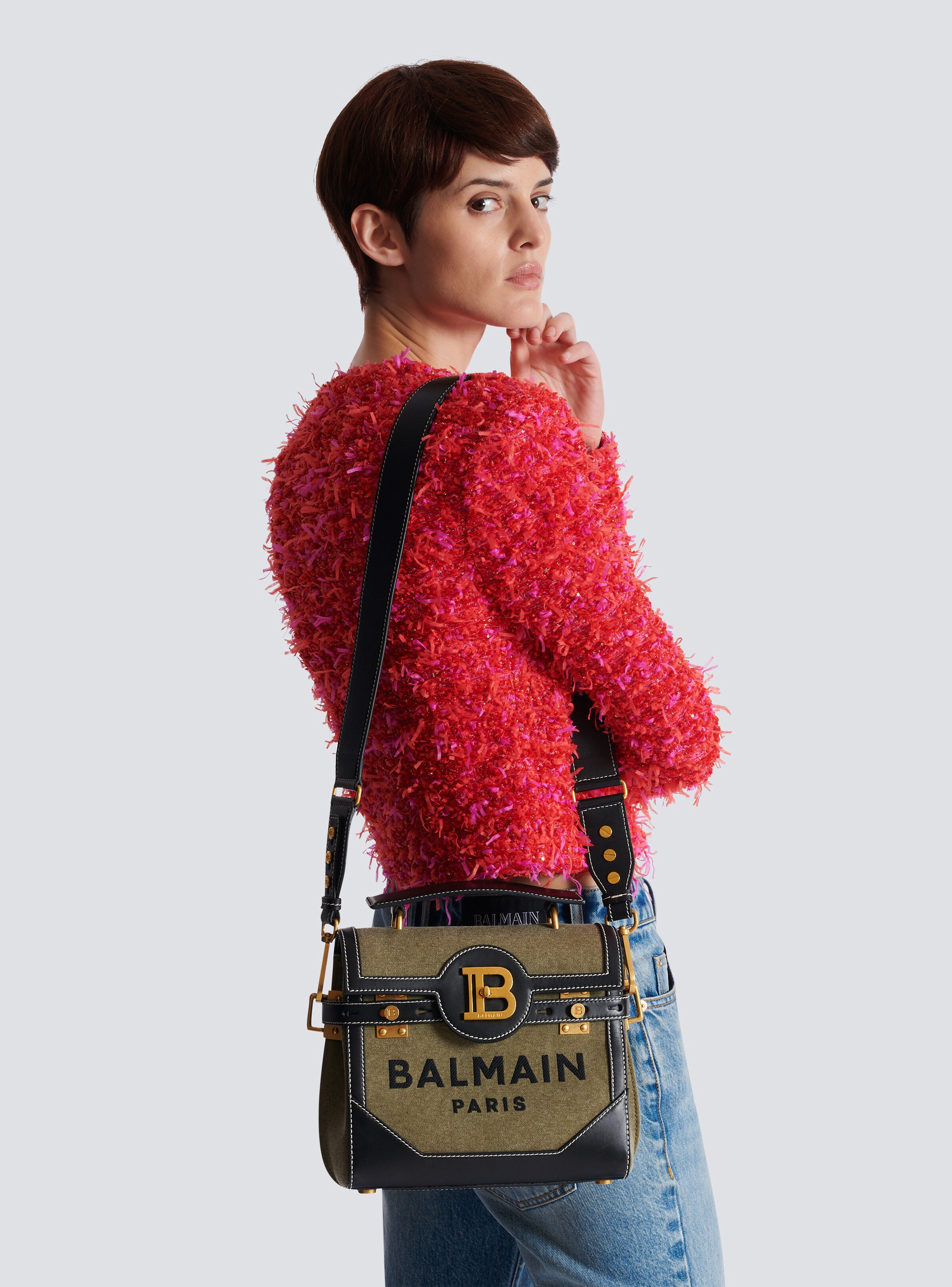Canvas B-Buzz 23 bag with leather panels - 8
