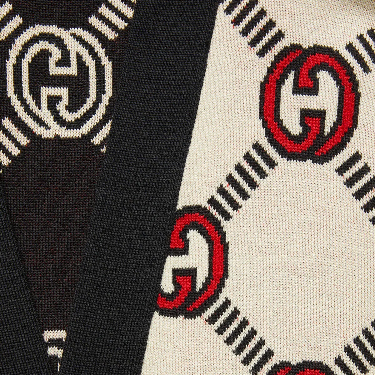 Reversible Interlocking G wool cardigan - 8