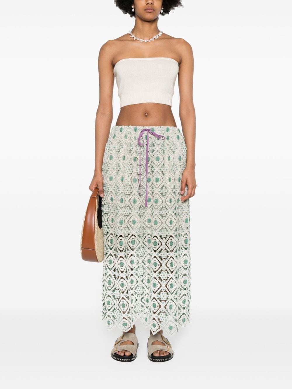 macramÃ© midi skirt - 2