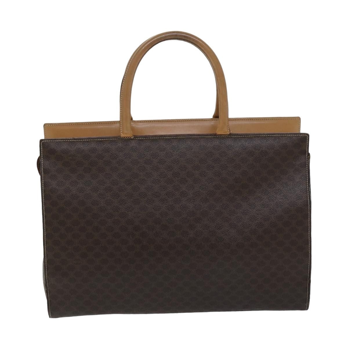 CELINE Macadam Canvas Tote Bag Pvc Brown - 16