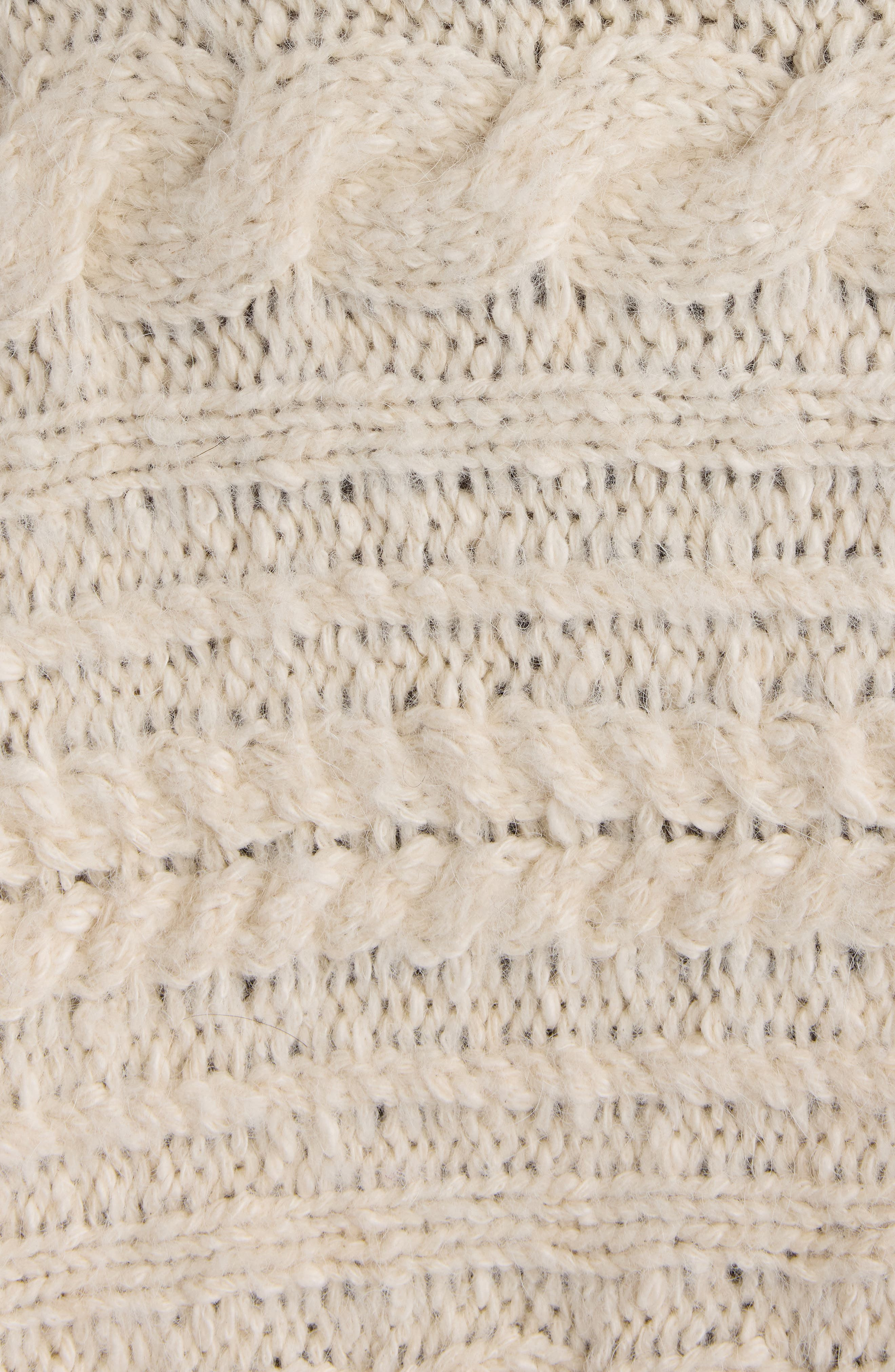 Isabel Marant Étoile Blanche Fringed Poncho Sweater in Ecru at Nordstrom - 6