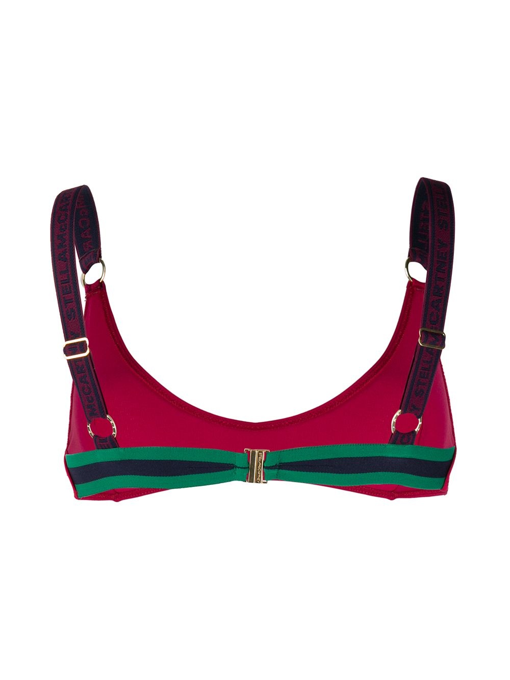 logo-strap sporty bikini top - 2