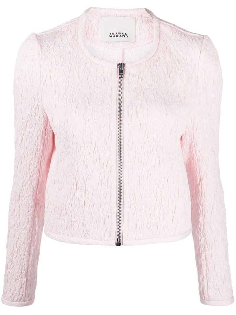 Palmire zip-up cropped jacket 1