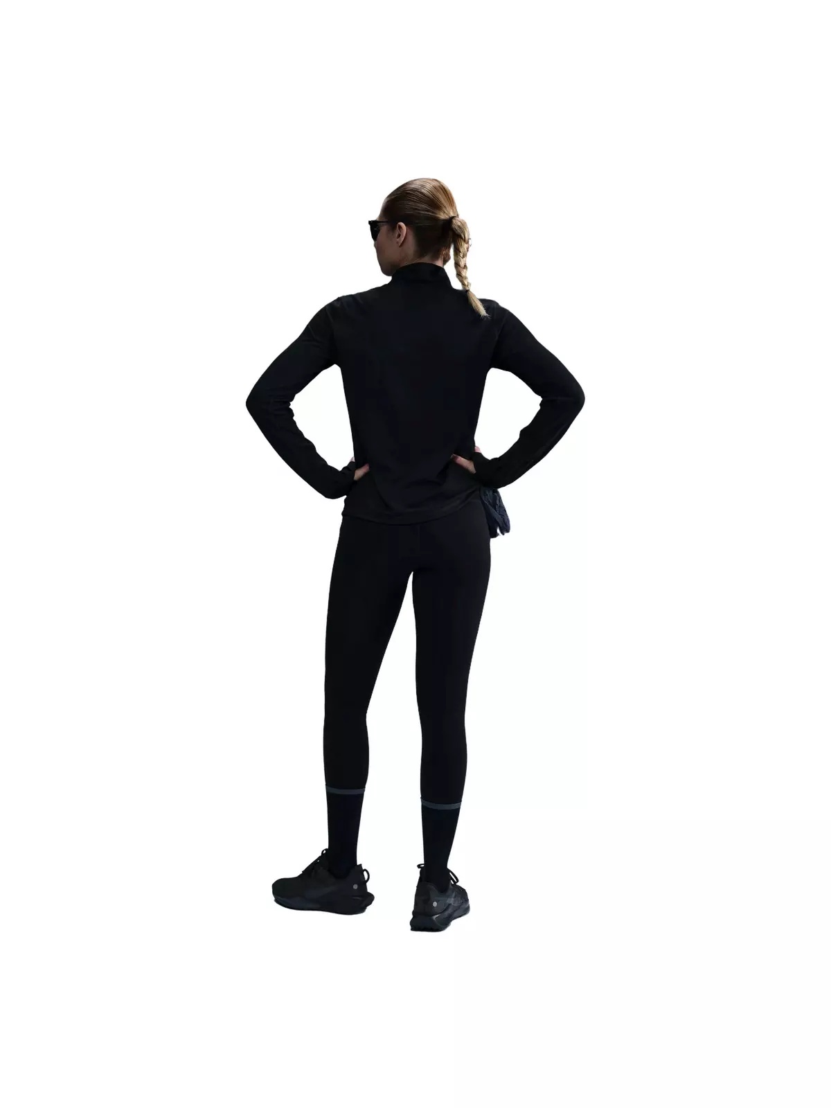 Women's Trail Dri-FIT 1/4-Zip Running Mid-Layer Top -Black - 2