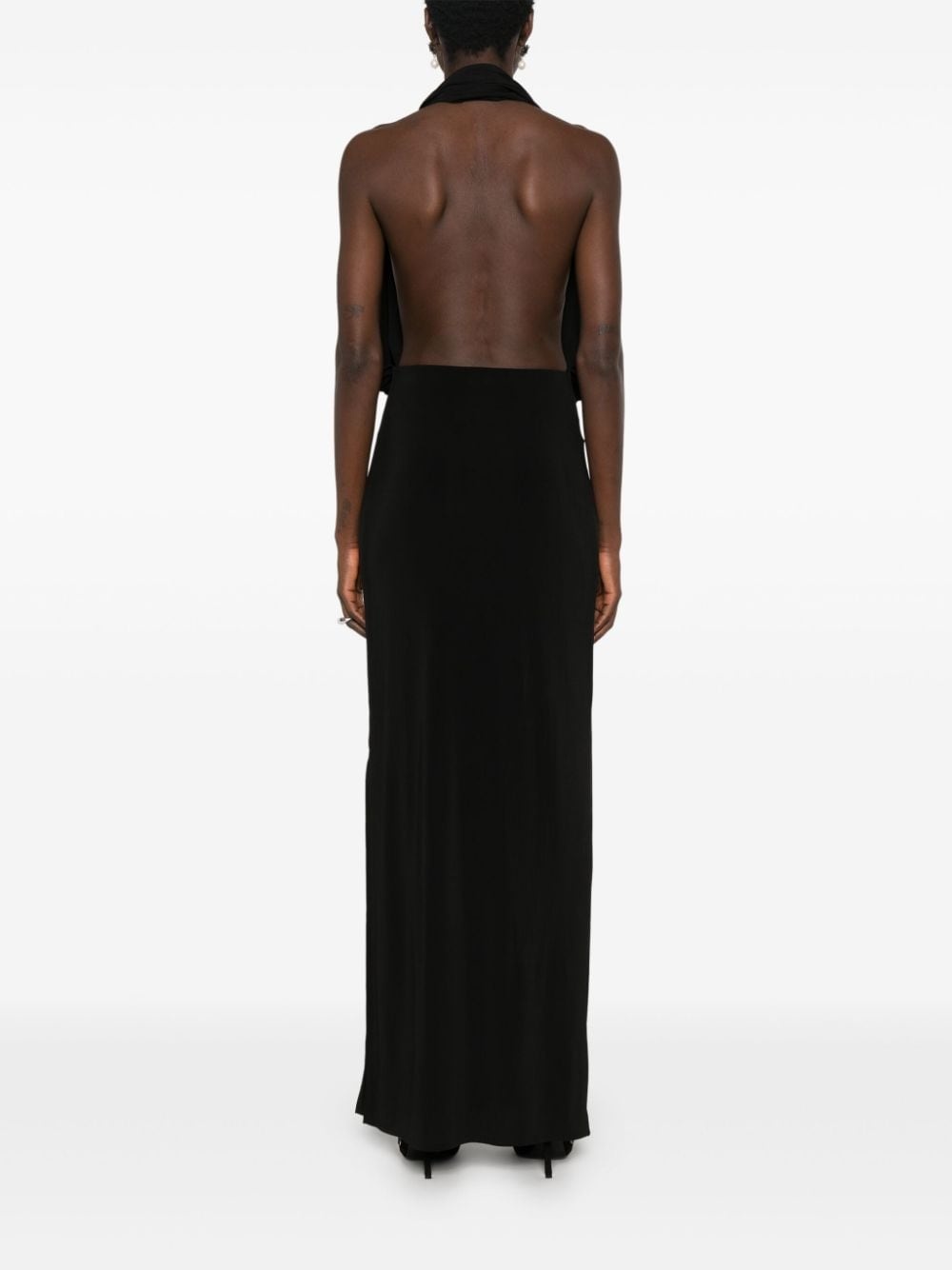 open-back jersey gown - 4