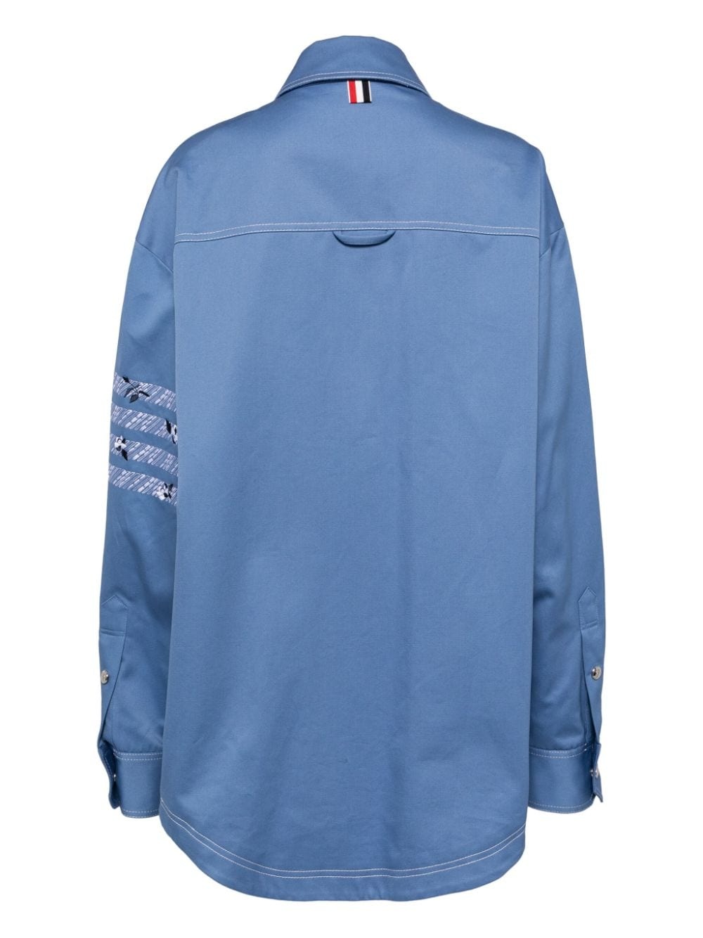 contrast-lining cotton jacket - 2