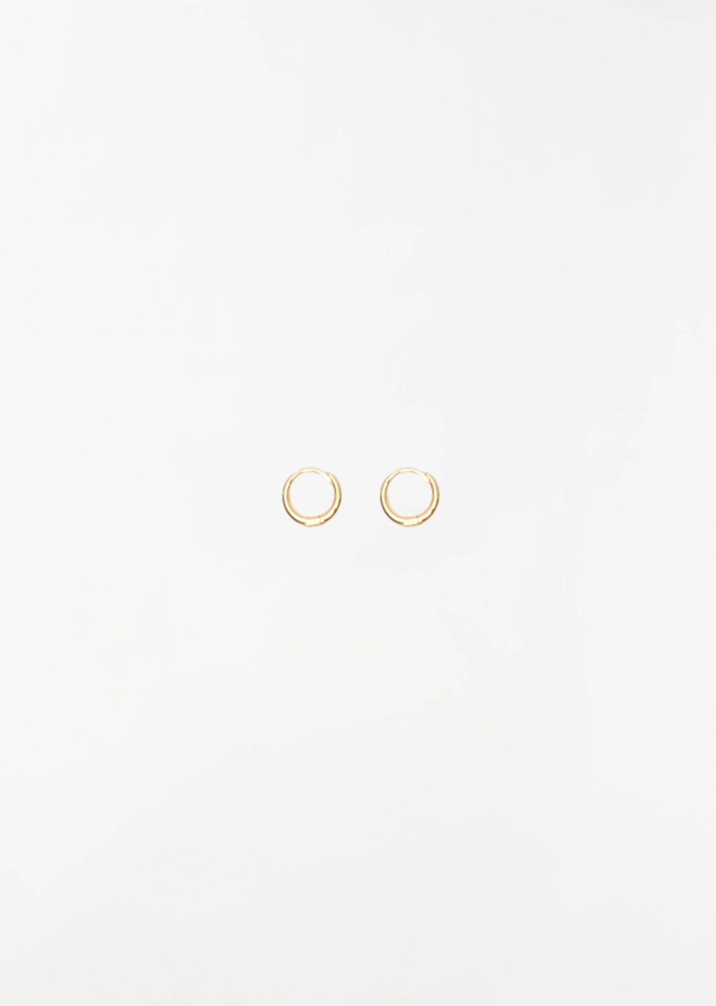 Gold Small Nouveau Hoops - 1