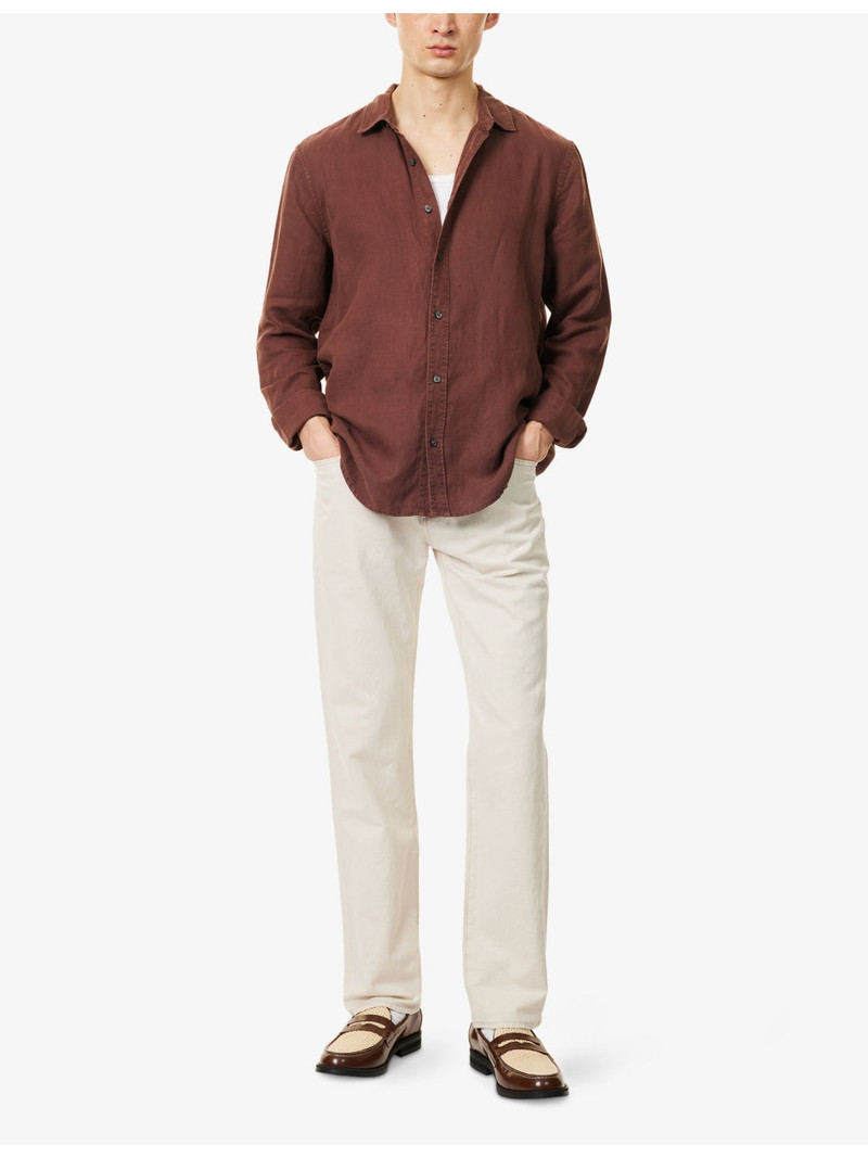 Citizens of Humanity Elijah Relaxed Straight-Leg Linen-Blend Denim Jeans outlook