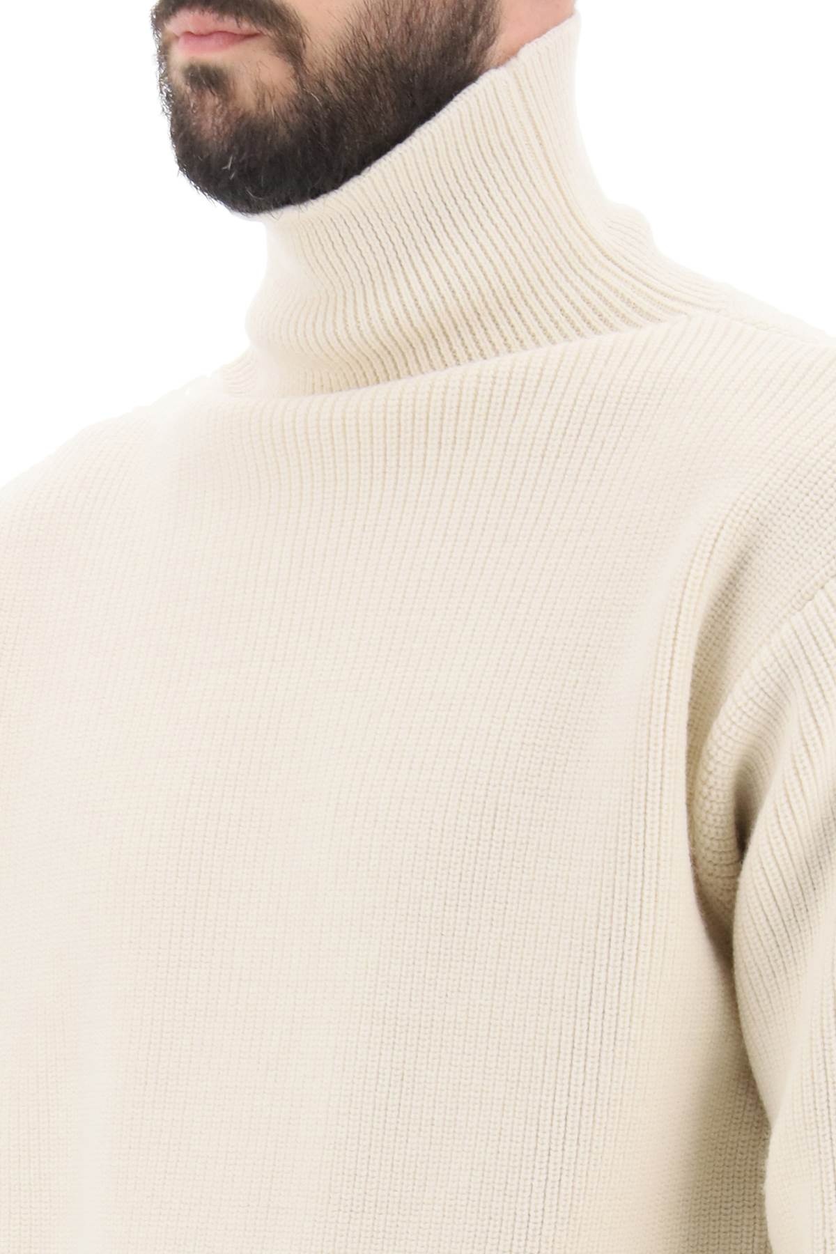 SIDE ZIP HIGH NECK SWEATER - 8