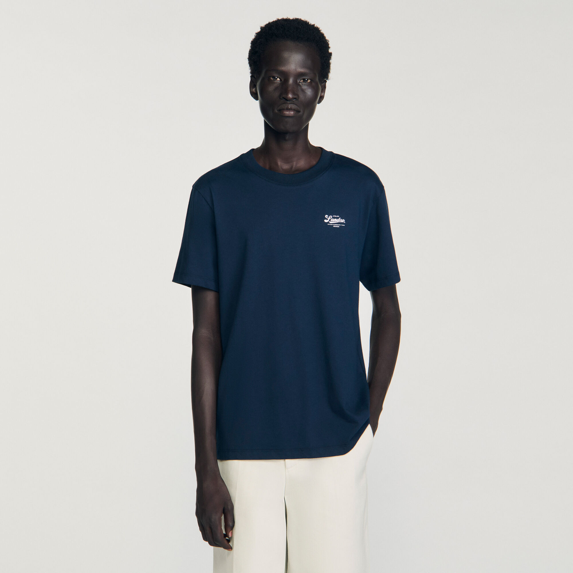 T-SHIRT WITH APPLIQUÉ LOGO - 4