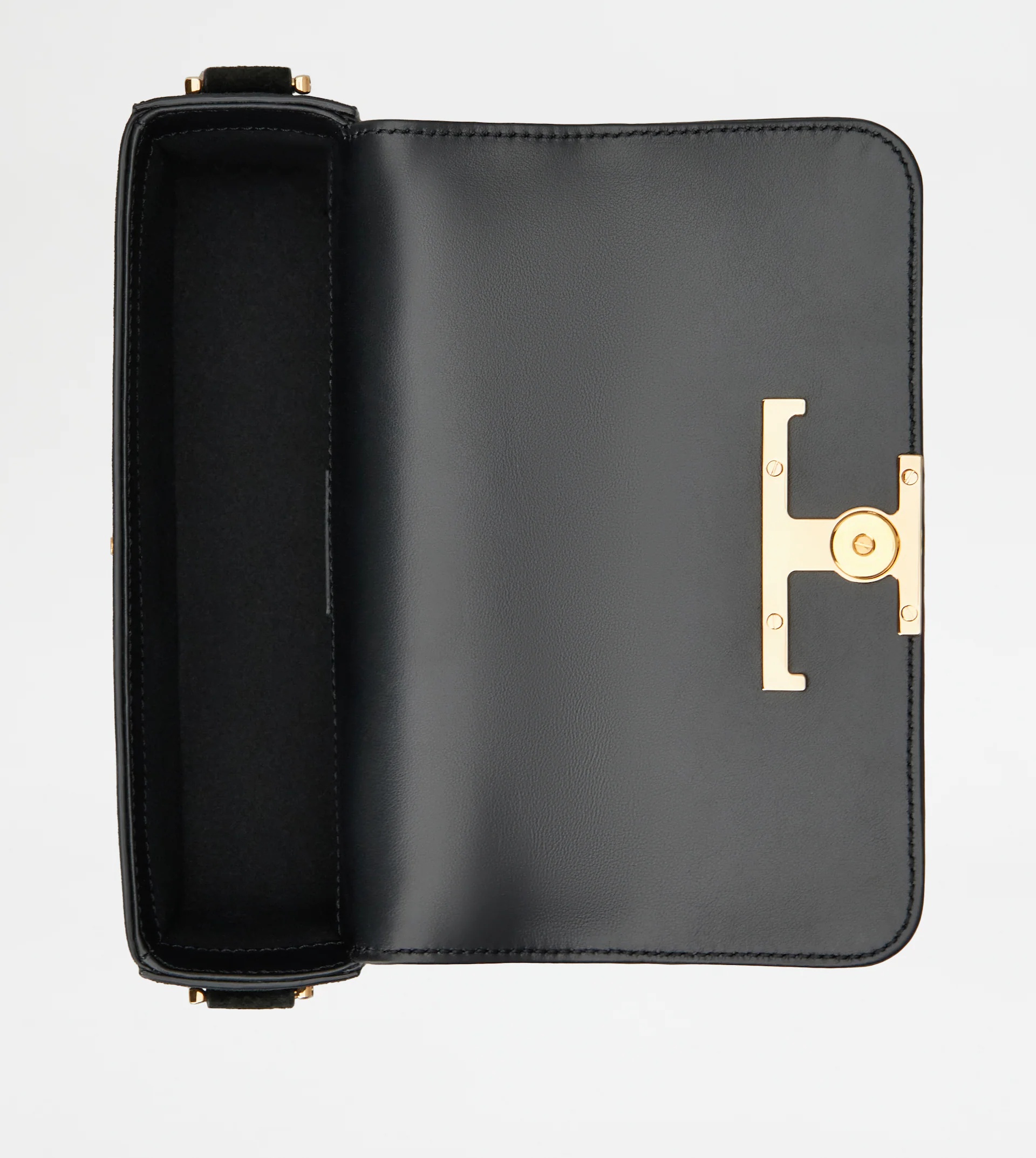 T TIMELESS CROSSBODY BAG IN SUEDE MINI - BLACK, PINK, YELLOW - 3