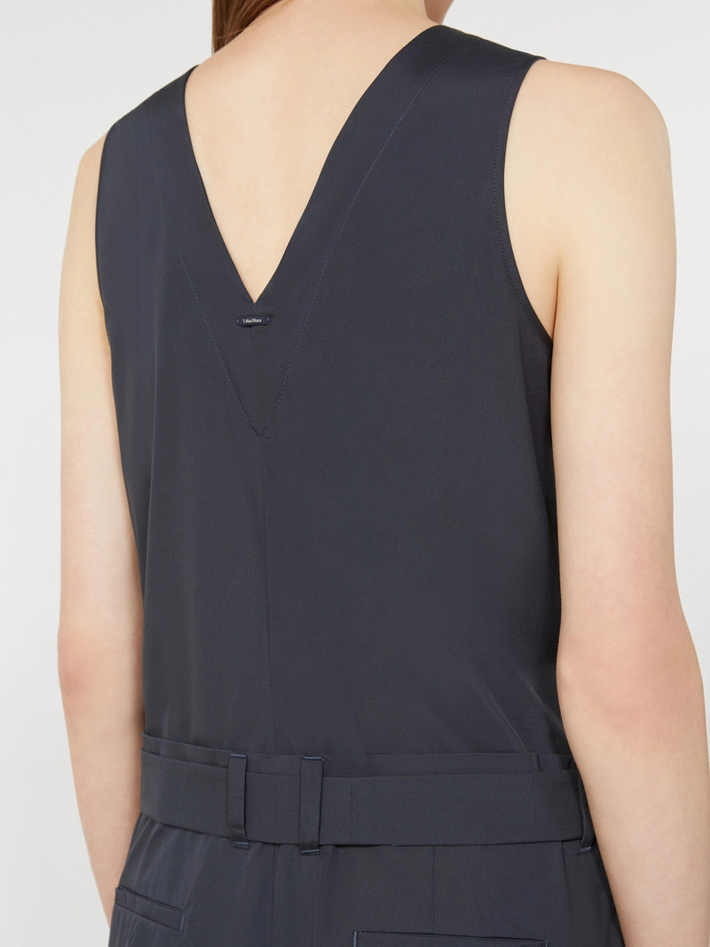 CENTRO Cotton poplin jumpsuit - ULTRAMARINE 6
