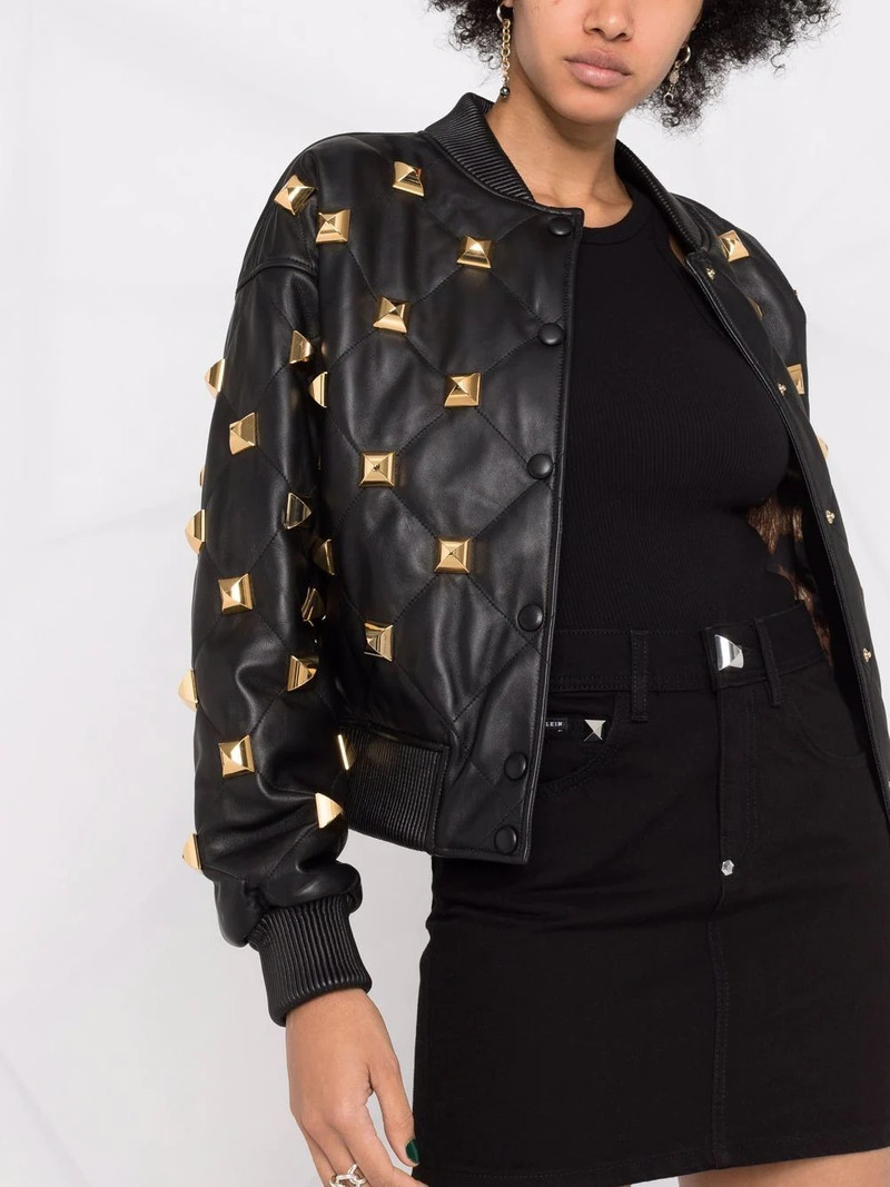 studded quilted bomber jacket 5