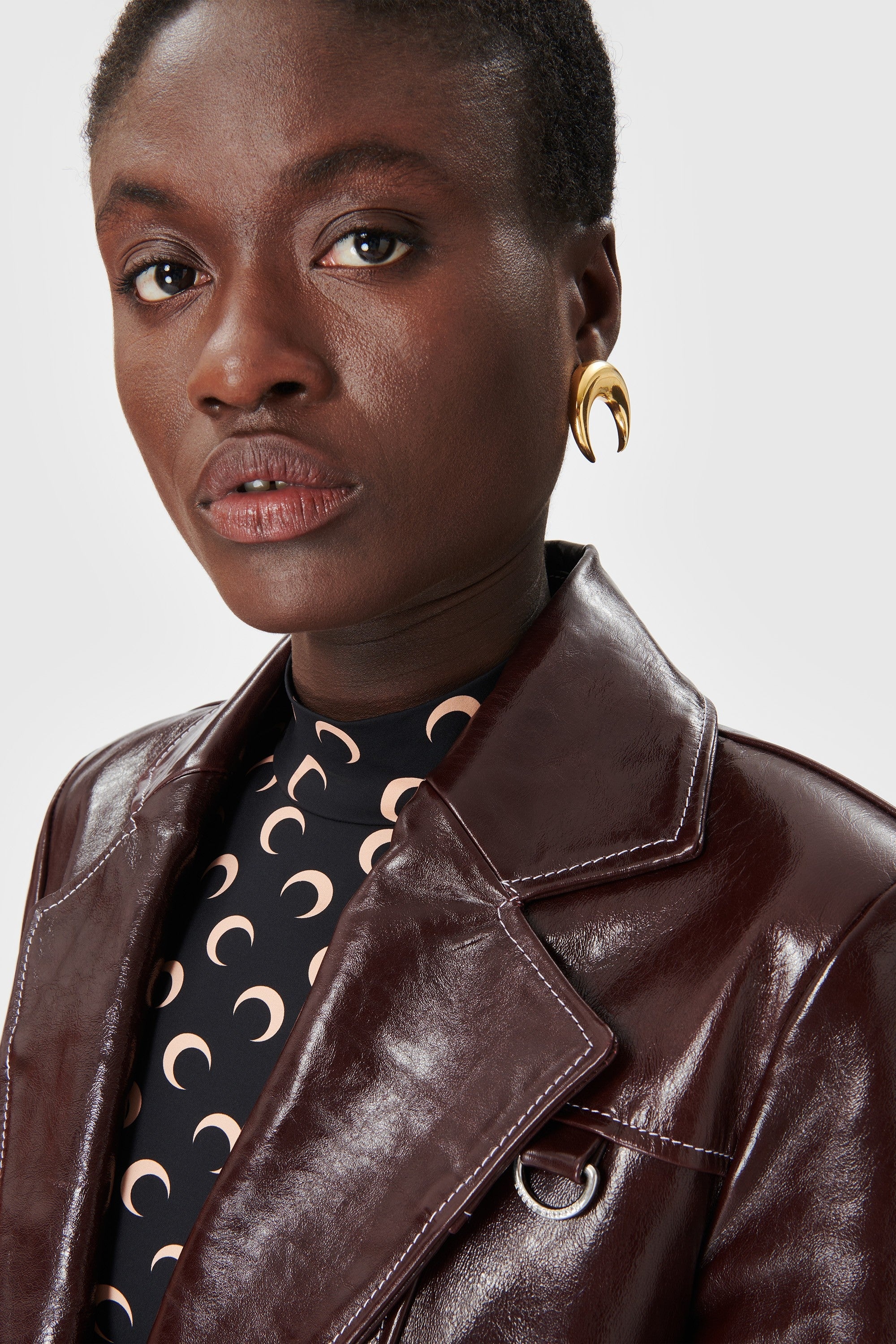 Embossed Leather Trench - 4