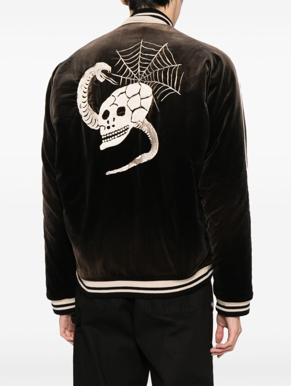 Souvenir velvet bomber jacket - 4