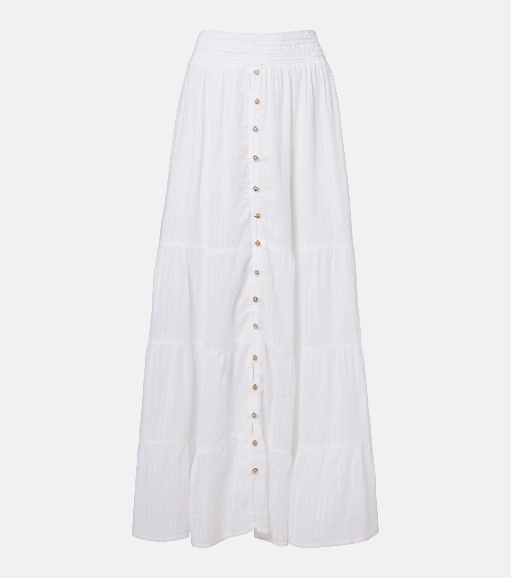 Dee tiered cotton maxi skirt - 1
