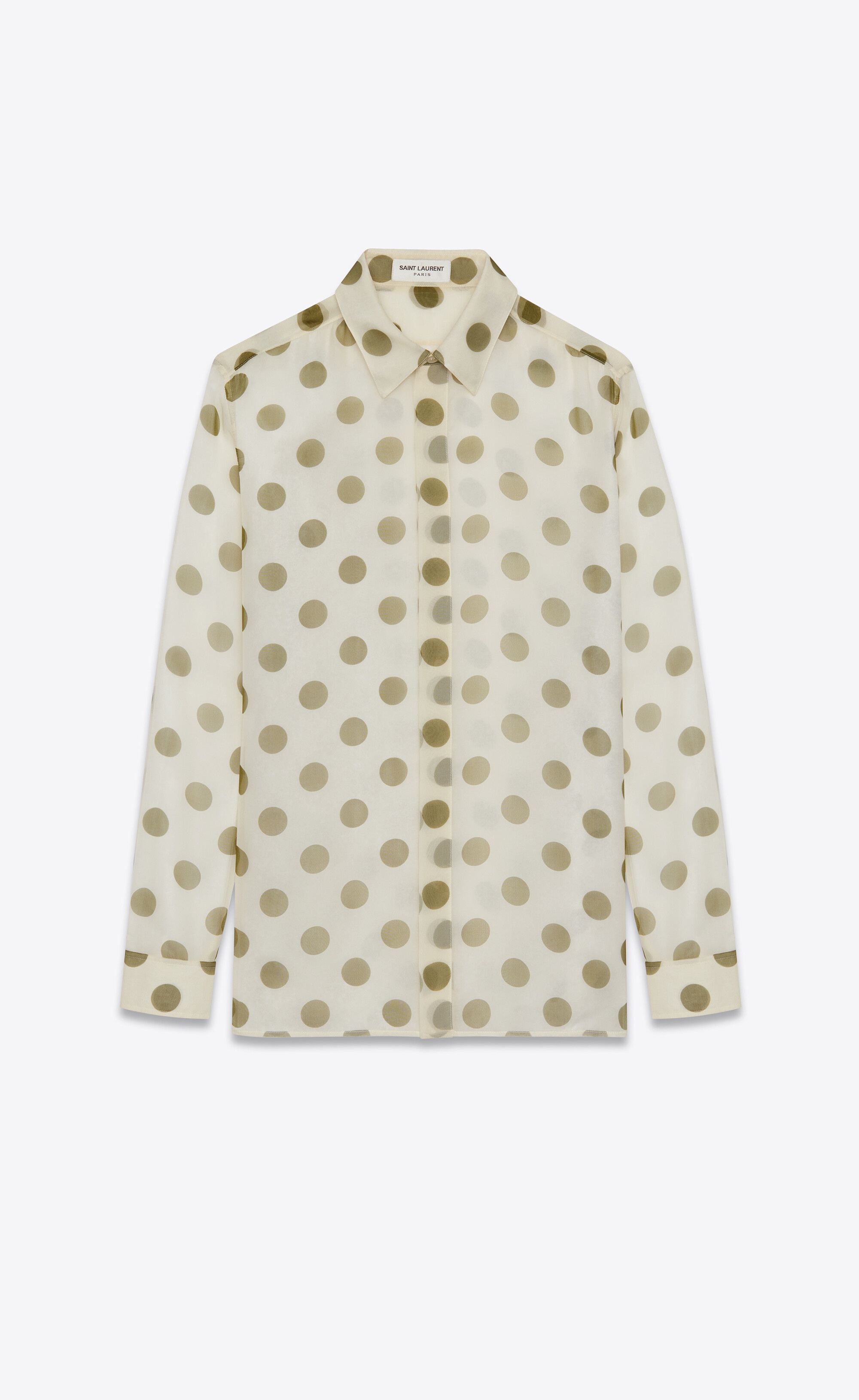 shirt in dotted silk muslin - 1