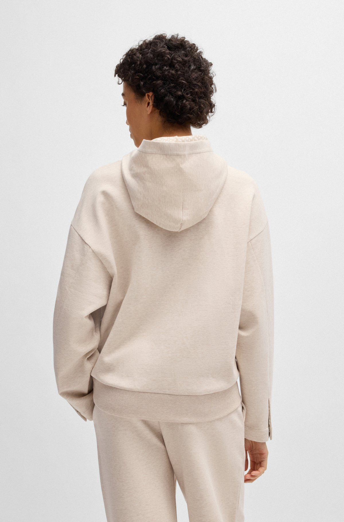 HOODIE WITH DOUBLE B MONOGRAM - 4