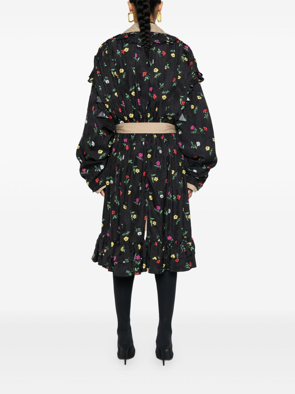 reversible belted trench coat - 4