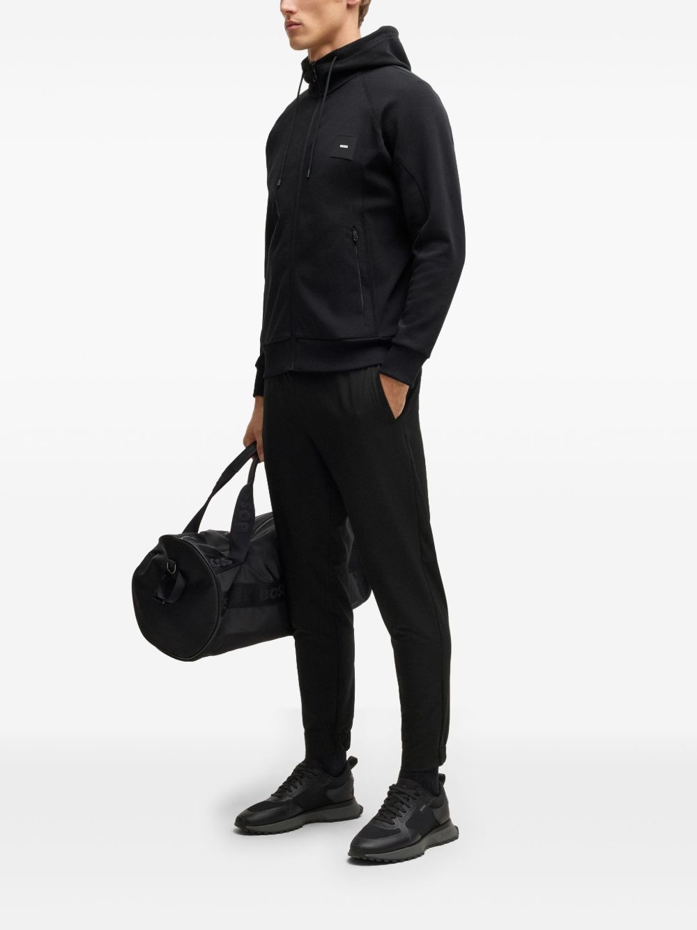 logo-appliqué hoodie - 2
