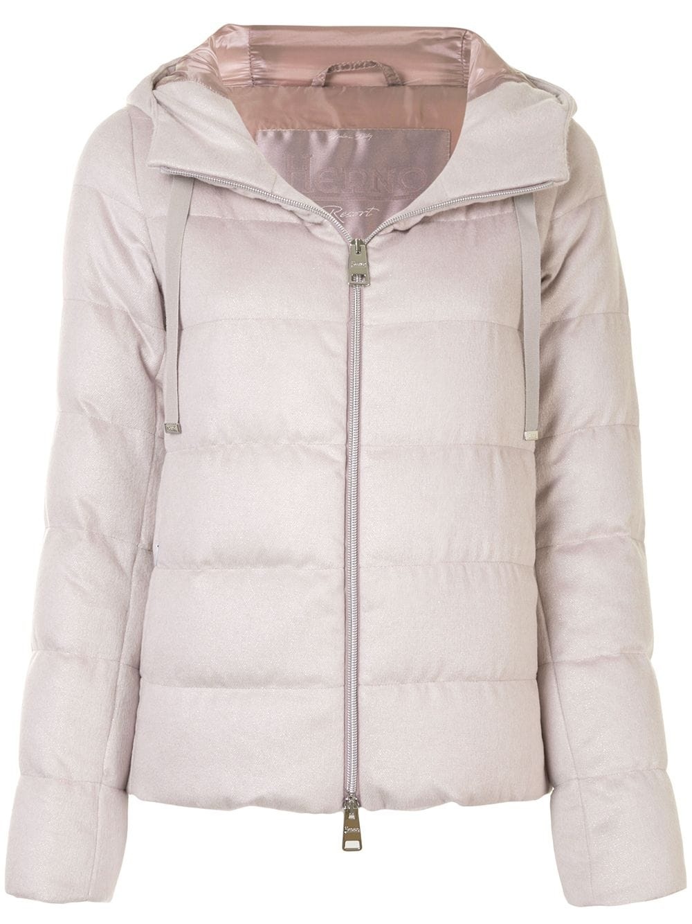 hooded puffer jacket - 1