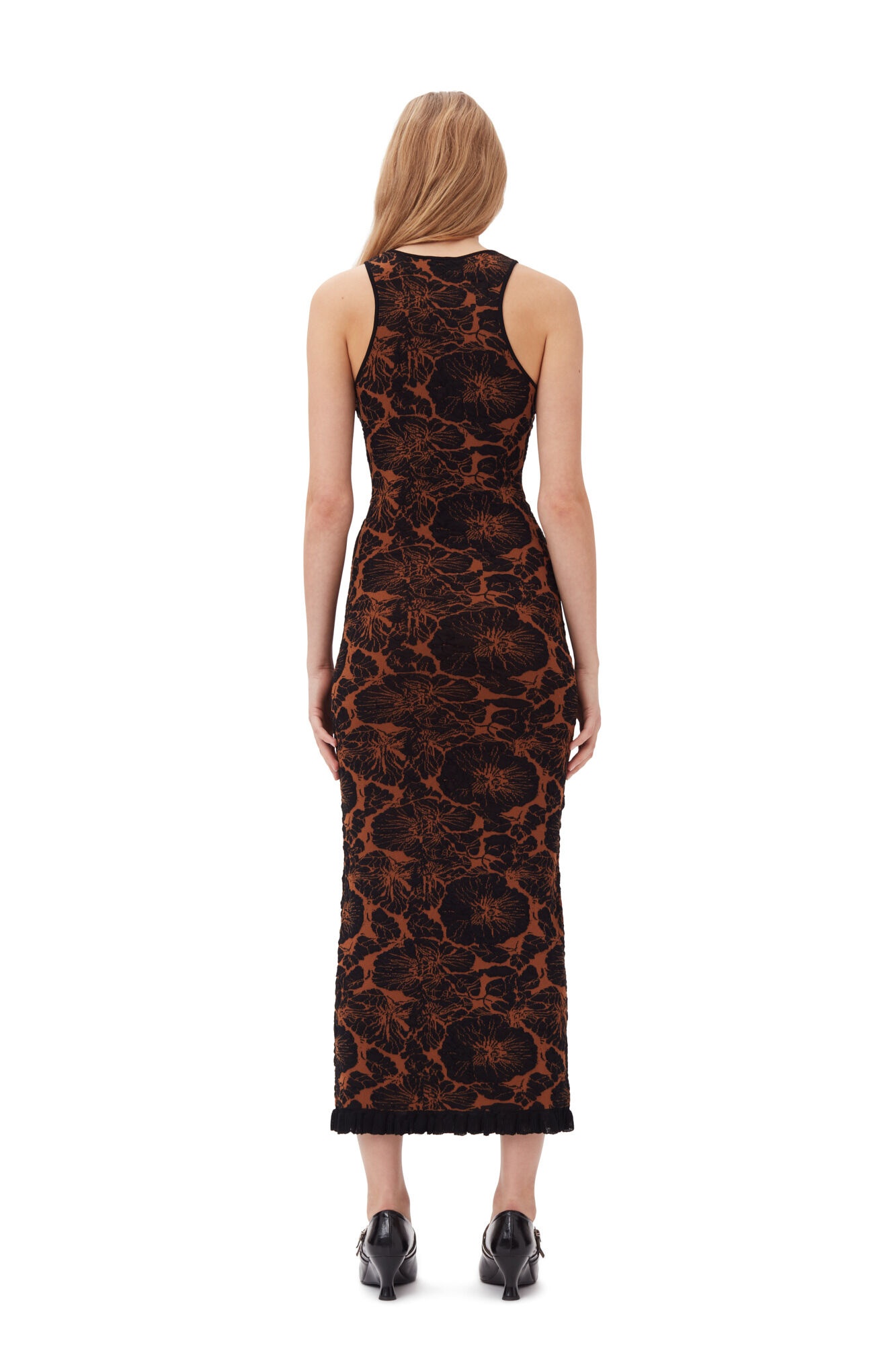 3D JACQUARD LONG DRESS - 5