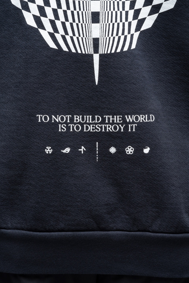 FIS8-RS Cotton Hooded Sweatshirt Black 7