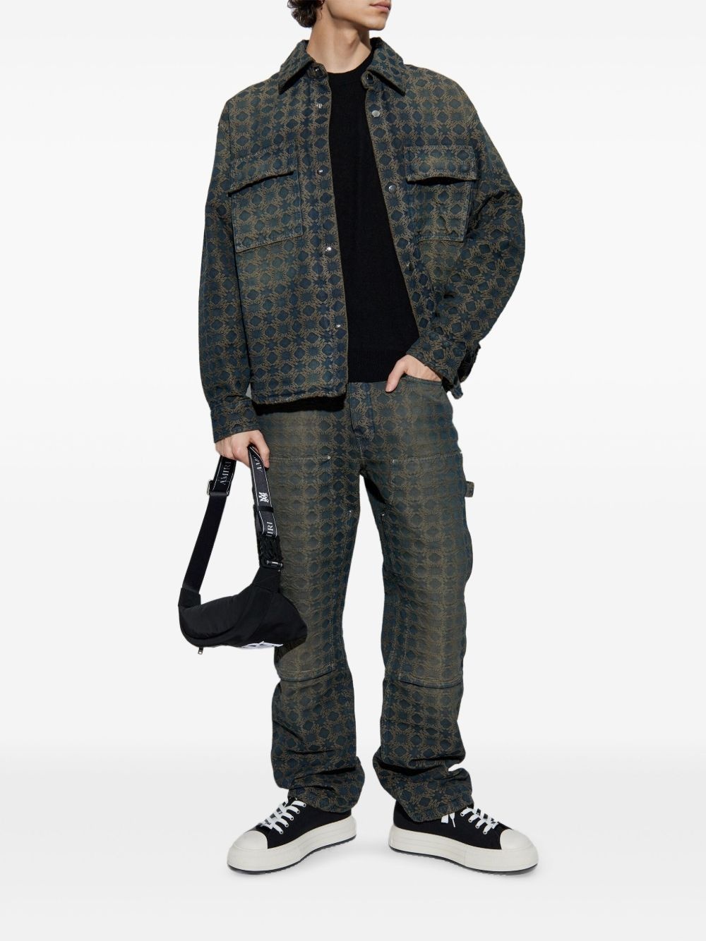 Ma Quad jacquard carpenter jeans - 2