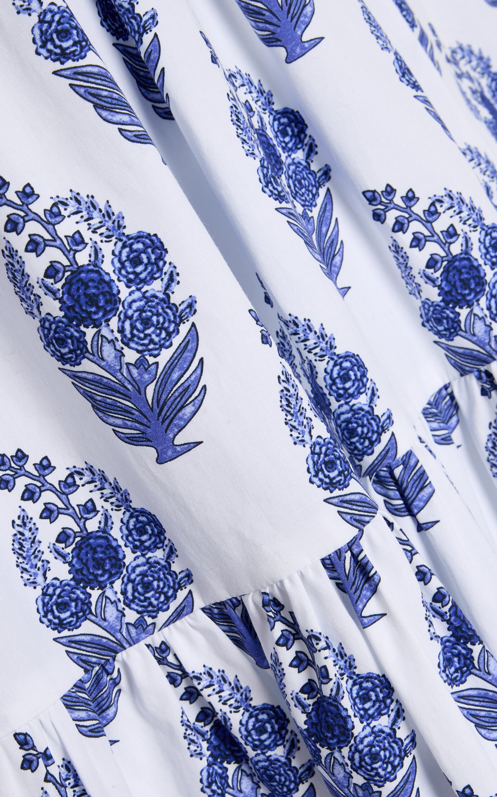 Exclusive Riviera Printed Cotton Midi Dress print - 5